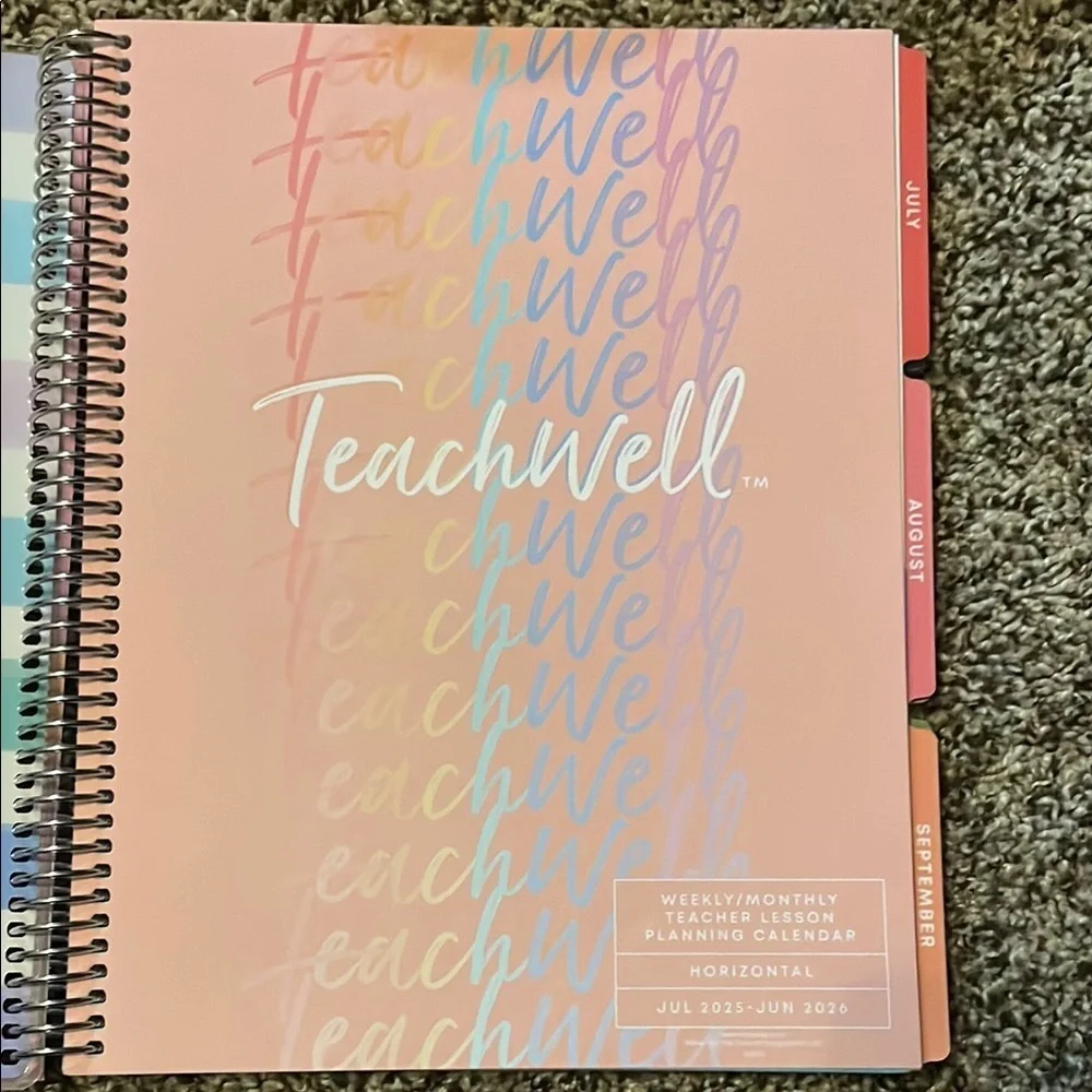 Rainbow Teacher Lesson Planning Calendar